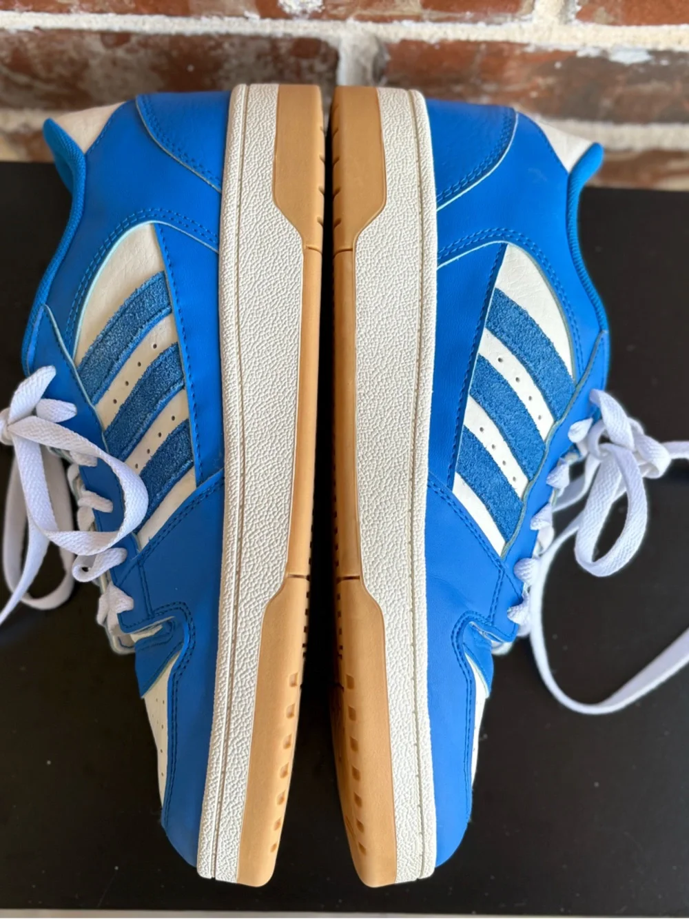 adidas Break Start Blue White Trainers Mens Size 8.5 NWOB